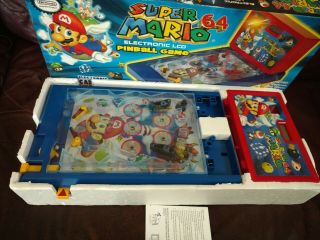 Nintendo Mario 64 Pinball Game 2003 Scientific Toys Ltd Eztec RARE 2