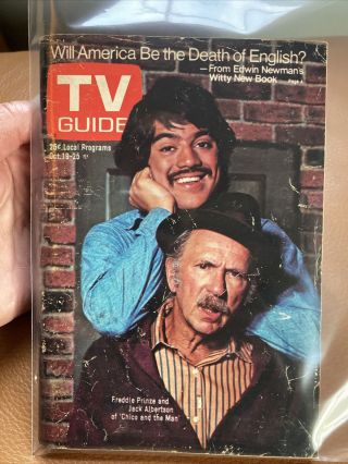 1974 Tv Guide Freddie Prinze (" Chico And The Man ") Cover