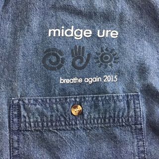 Midge Ure 2015 Concert Blue Denim Shirt Size Large (620) 2