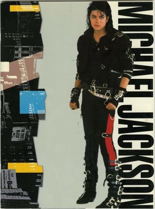 Michael Jackson 1988 Bad Tour Vintage Concert Program Book Music Memorabilia