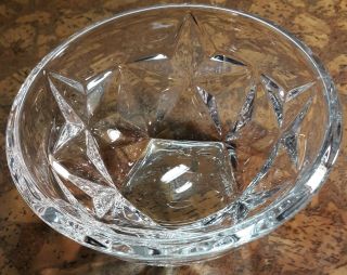 Tiffany & Co Crystal Bowl Star Pattern 5 3/4 Inches Lasalle Bank Near