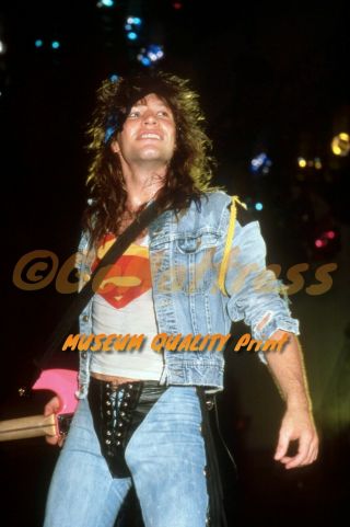 1987 Bon Jovi Slippery When Wet Unseen Museum Quality 8.  5x11 Photo From Neg