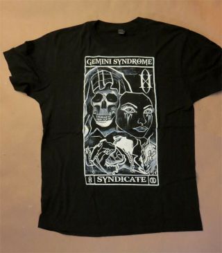 Gemini Syndrome " Syndicate " - T - Shirt - Size L - Rare &