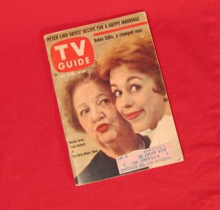 Tv Guide October 15 – 21 1960,  Carol Burnett,  Flintstones Vg