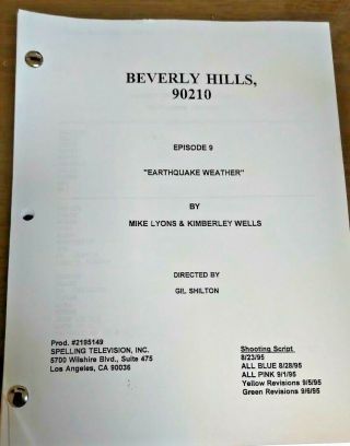 Beverly Hills 90210 Script " Earthquake Weather " / Season 6