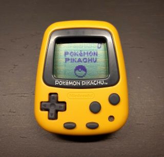 1998 Pocket Pikachu Pokemon Yellow Nintendo Virtual Pedometer Pet -