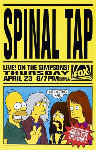 Spinal Tap : Live On The Simpsons - Promo Tv Poster - Rolled