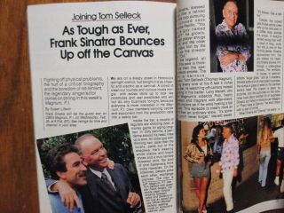 Feb.  21,  1987 Tv Guide (frank Sinatra/tom Selleck/robin Leach/kojak/ken Howard