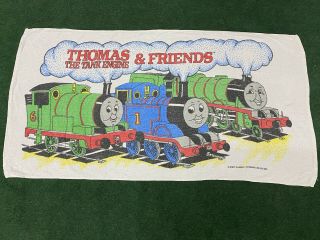 Vintage 1992 Thomas The Tank Engine & Friends Beach Towel 90s