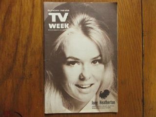 Nov.  23,  1969 Lancaster Pa Tv Week Mag (joey Heatherton/james Drury/the Virginian