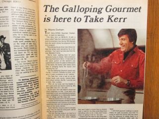 1975 Chicago Tribune Tv Week (graham Kerr/the Galloping Gourmet/chicago Symphony