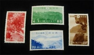 Nystamps Japan Stamp 320 - 323 Og H $20 D25y1838