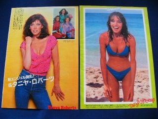 Tanya Roberts Japan 25 CLippings & Poster Charlie ' s Angels A View to a Kill VERY 3