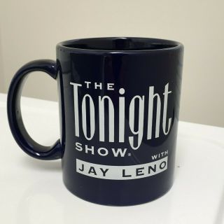 The Tonight Show With Jay Leno Guest One Dark Blue Coffee M Ware Mug 11 Oz Euc