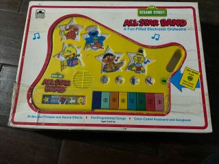 Golden Sight N Sound Sesame Street All - Star Band Toddler Music Toy Vintage 1991