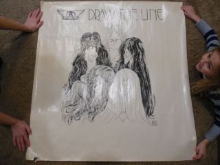 Aerosmith Draw The Line 1977 B011 Promo Only Large Subway Poster 42 X 44