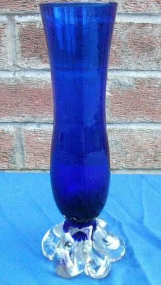 Vintage Murano Glass Art Bud Vase,  Elephant Foot 60 