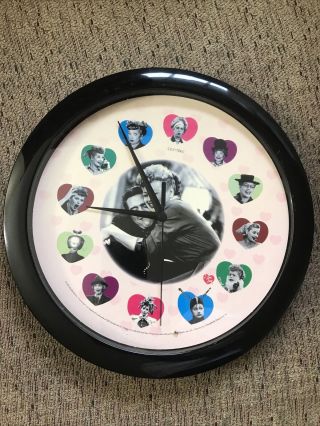 I Love Lucy Wall Clock Hearts Design Lucille Ball Aac88