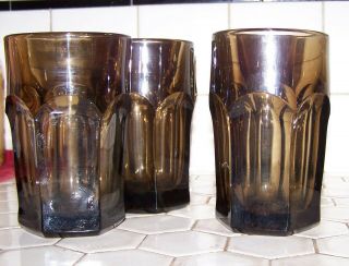Imperial Glass Comp,  5 Vintage Old Williamsburg 341,  10 Oz Iced Tea Tumblers.