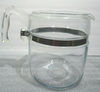 Pyrex Glass 7759 Vintage Flameware 9 Cup Coffee Pot & Handle Only