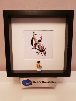 Freddie Mercury Queen Minifigure 3d Picture Frame Perfect Present Gift Custom