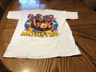 Rem Monster Tour 1995.  Grunge Rap.  Sz Xl.  Double Sided