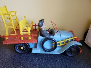 Vintage Ideal Toys Beverly Hillbillies Truck,  Figures & Accs 1963 Windup