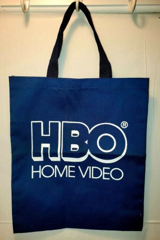 1990s Vintage Home Box Office - Hbo Cable Tv Tote Bag Promotional 12 X 12