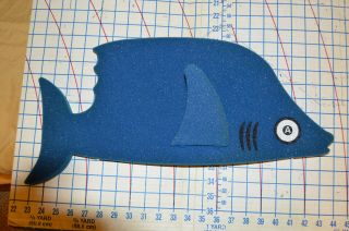 Htf Adult Swim Fish Foam Hat Sdcc On The Green Blue Promo As Rick Morty Nm Rare