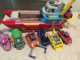 Paw Patrol Sea Patroller With Six Vehicles And Figures