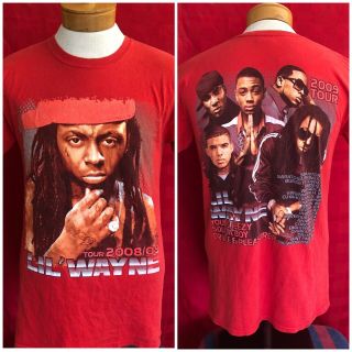 Rare Lil Wayne 2008 2009 Concert Tour Shirt W Jeezy Soulja Boy Drake Pleasure P