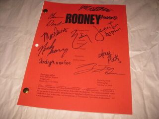 Rodney Tv Show Signed Script Nick Searcy Rodney Carrington Mac Davis