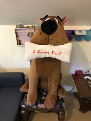✅ Vintage Extra Large Scooby Doo Dog 36 " Tall Sitting Up Stuffed Animal Plush