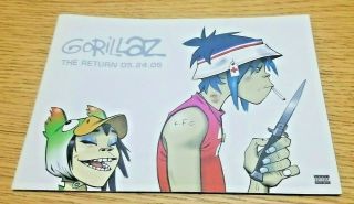 Gorillaz The Return 05.  24.  05 Demon Days Promotional Artwork Book 2005