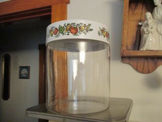 Vintage Pyrex Food Storage Container Canister Locking Lid Spice Of Life 7 1/2 " T