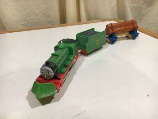 Motorized Snow Clearing Henry W/ Log Car For Thomas & Friends Trackmaster X9099