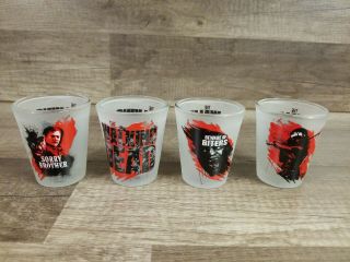 The Walking Dead Amc Frosted Shot Glasses - Set Of 4 - Just Funky