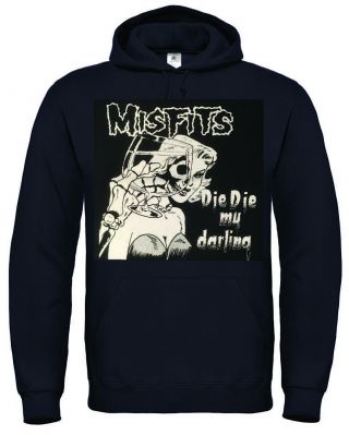 Misfits Die Die My Darling Punk Hoodie Sweatsh - Mens Womens All Size Xs - 5xl
