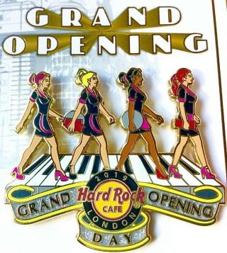 2019 Hard Rock Cafe London Grand Opening Day Sexy Abbey Road Beatles Girls Pin