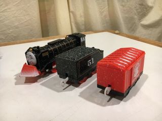 Motorized Snow Clearing Hiro W/ Ice Supply Car For Thomas & Friends Trackmaster