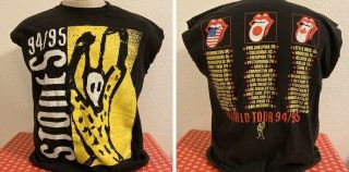 Rolling Stones Vintage World Tour 94/95 T - Shirt 1994 Xl Sleeveless (cut) Voodoo