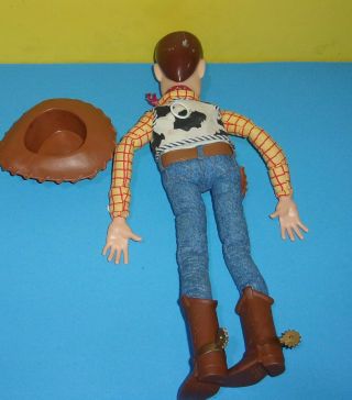 Thinkway Disney Pixar Toy Story Talking Sheriff Woody 16” Pull String Doll w/Hat 2