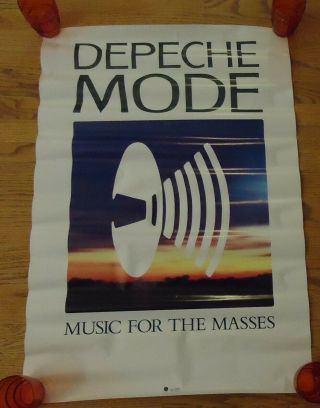 Vintage Depeche Mode Music For The Masses Promotional Poster 23 X 33