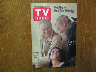 Ja - 1968 Tv Guide Mag (high Chaparral/linda Cristal/mission:impossible/eddy Arnold