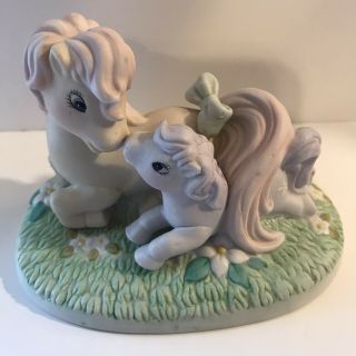 Vintage Hasbro 1985 My Little Pony “an Affectionate Moment” Porcelain Figurine