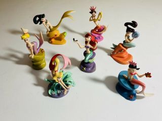 Disney Little Mermaid Ariel & Sisters Figures Set Of 7