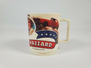 The Dukes Of Hazzard 1981 Vintage Deka Plastic Mug Warner Bros General Lee