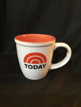 Nbc The Today Show Logo Coffee Tea Mug Cups White Orange 2014 Nbc Inc