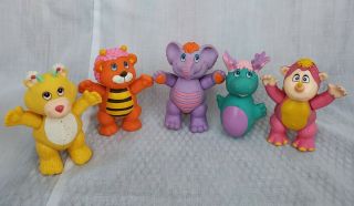 Vintage Hasbro Disney The Wuzzles Set Of 5 Figures 1985 Toys Poseable Moosel 5a
