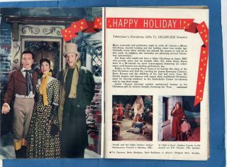 NO LABEL 1956 CHRISTMAS ISSUE PHILADELPHIA TV Guide BRENDA LEE CLOONEY EXMT 3